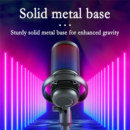 GAM-ME6S USB gaming microphone RGB dazzling lights computer k song recording mobile phone live broadcast