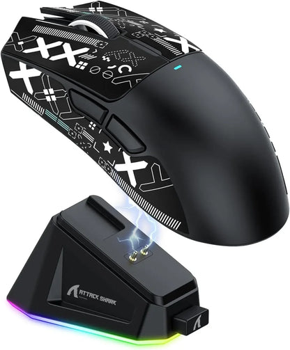 ATTACK SHARK X11 PixArt PAW3311 Three Mode Wireless Gamer Mouse Charging Dock Gaming Sensor, BT/2.4G Wireless Mouse