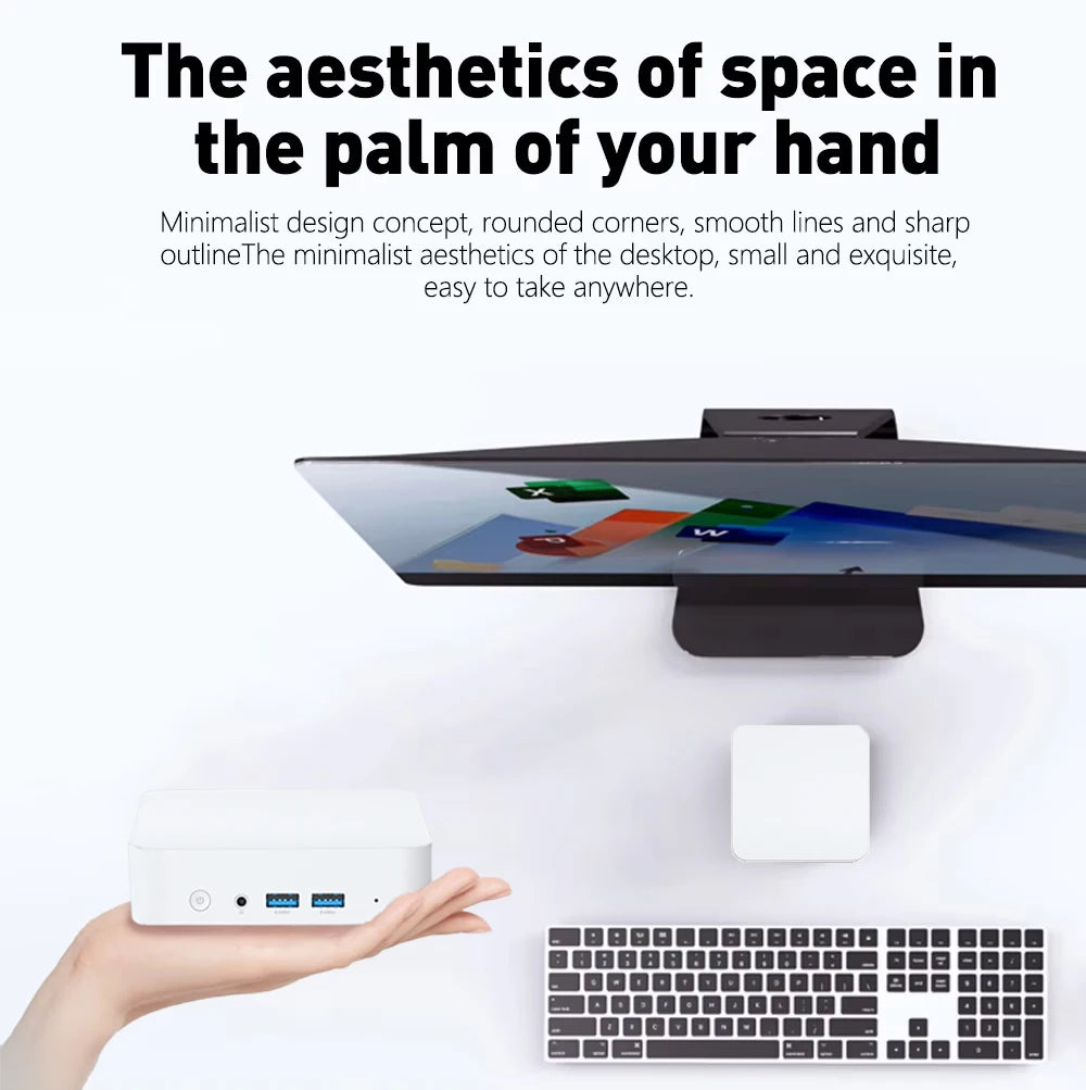 2025 Mini PC  Intel Core i7 8500Y Windows 10 12GB DDR3 1TB 2TB SSD Gamer Pc Desktop Dual WIFI 6 BT4.2 Mini Gaming Pc 4K HD