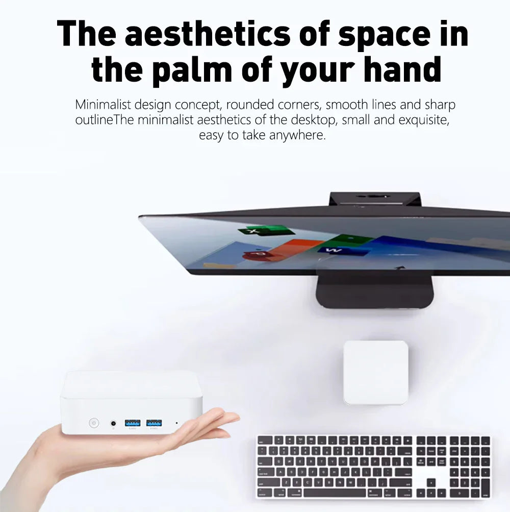 2025 Mini PC  Intel Core i7 8500Y Windows 10 12GB DDR3 1TB 2TB SSD Gamer Pc Desktop Dual WIFI 6 BT4.2 Mini Gaming Pc 4K HD