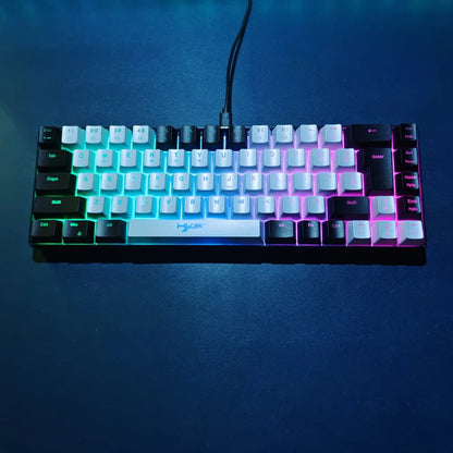 60% Wired Gaming Keyboard, Small RGB Backlit Membrane 68 key Gaming Keyboard, Ultra-Compact Mini Keyboard For PC Computer Gamer