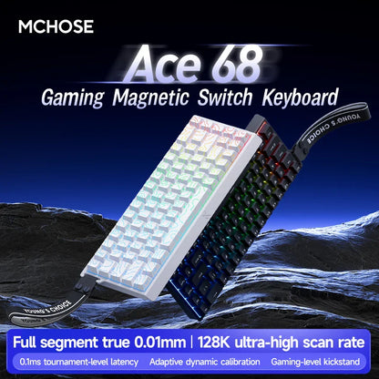 MCHOSE Ace68 Wired Mechanical Gaming Keyboard-68-Key Ultra-Compact layout RGB Backlit Ultra-Low Latency Type-C Wired