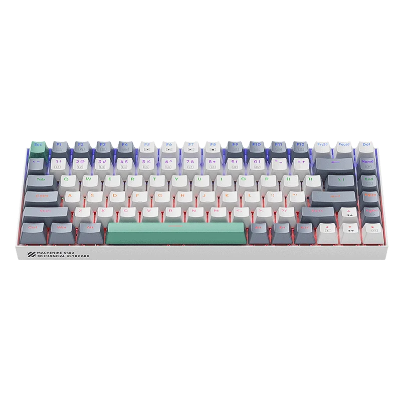 Machenike K500-B84 TKL Wired Mechanical Keyboard 84 Keys LED Backlight Gaming Keyboard PBT Doubleshot Keycaps for PC Laptop
