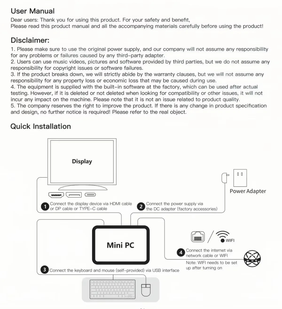2025 Mini PC Windows 10 Intel Core i7 8500Y Desktop Pc Gaming Computer 12GB DDR4 1TB 2TB SSD WiFi 6 BT4.2 Portable Mini Pc Gamer