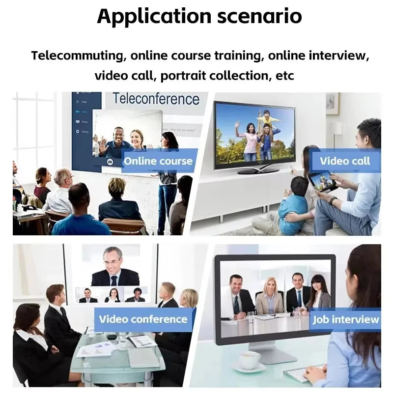 Full HD 1080p Webcam USB With Mic Mini Computer Camera,Flexible Rotatable , for Laptops, Desktop Webcam Camera Online Education
