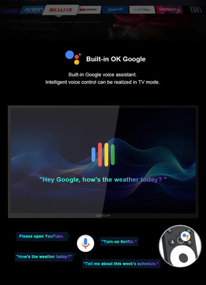 Zeuslap 18.5 inch Smart TV Portable Touch Screen Monitor with Google TV For Mini PC Laptop Phone Xbox PS4 PS5 Switch