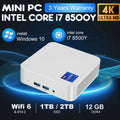 2025 Mini PC Windows 10 Intel Core i7 8500Y Desktop Pc Gaming Computer 12GB DDR4 1TB 2TB SSD WiFi 6 BT4.2 Portable Mini Pc Gamer