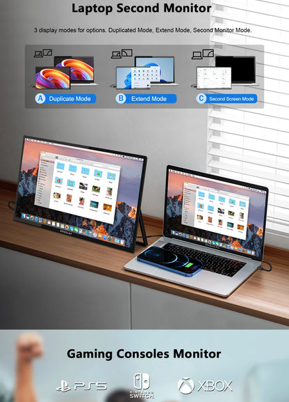 Zeuslap 18.5 inch Smart TV Portable Touch Screen Monitor with Google TV For Mini PC Laptop Phone Xbox PS4 PS5 Switch