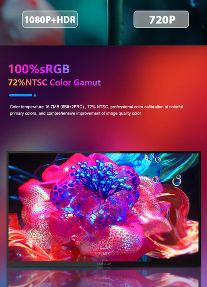 Zeuslap 18.5 inch Smart TV Portable Touch Screen Monitor with Google TV For Mini PC Laptop Phone Xbox PS4 PS5 Switch