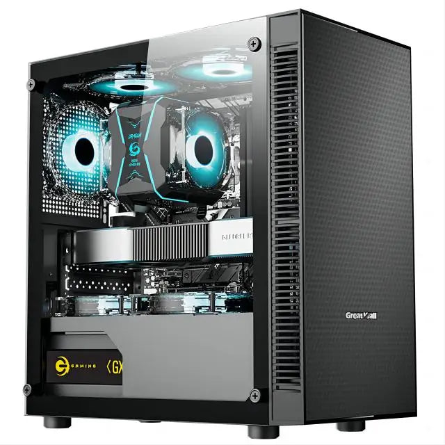 Gaming PC Desktop Computer, Core I7 up to 3.9 GHz, Radeon RX 580 8G, 16G RAM, 512G SSD, WiFi, Bluetooth 5.0, RGB.