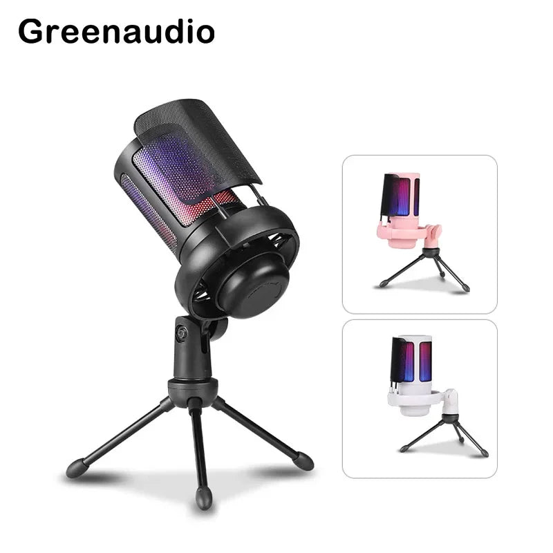 GAM-ME6S desktop live streaming microphone mobile game RGB dazzling lighting USB computer karaoke