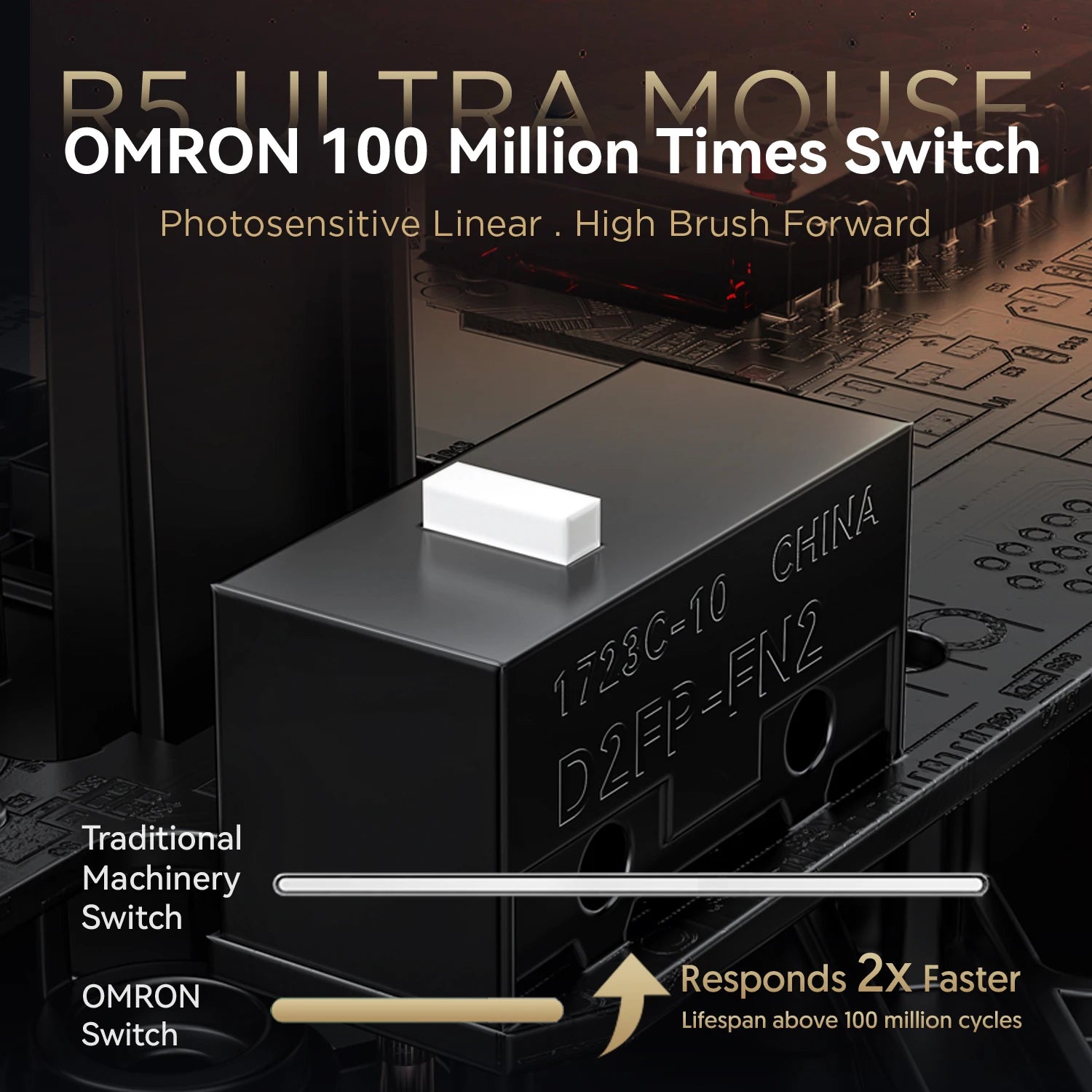 ATTACK SHARK R5 Ultra Carbon Fiber Wireless 8K Gaming Mouse 39g SUPERLIGHT, PixArt PAW3950MAX Gaming Sensor, 8000Hz Wireless Pol