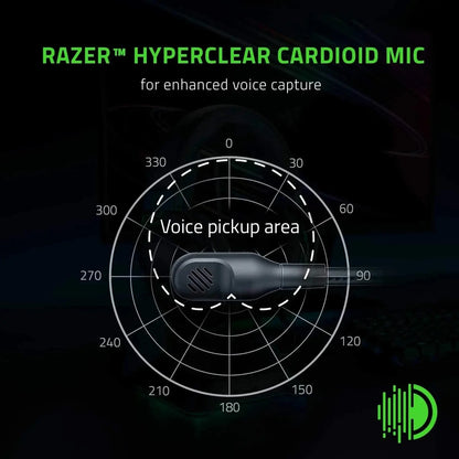 Razer BlackShark V2 X Wired Esports Headset Advanced Passive Noise Cancellation, 7.1 Surround Sound, Hyperclear Cardioid Mic