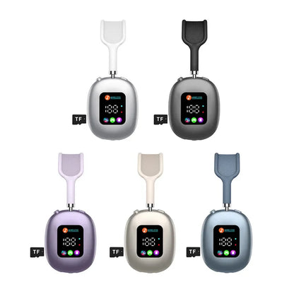 MAX600 Model New Wireless Active Noise Cancelling Headphones Hybrid Wireless Headphone With Touch Control LED Screen 2025 Hot