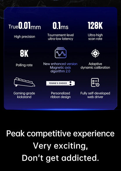 MCHOSE Ace68 Wired Mechanical Gaming Keyboard-68-Key Ultra-Compact layout RGB Backlit Ultra-Low Latency Type-C Wired