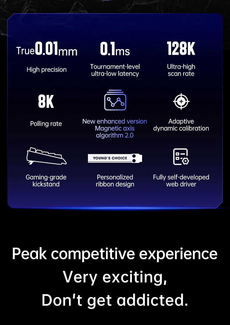 MCHOSE Ace68 Wired Mechanical Gaming Keyboard-68-Key Ultra-Compact layout RGB Backlit Ultra-Low Latency Type-C Wired