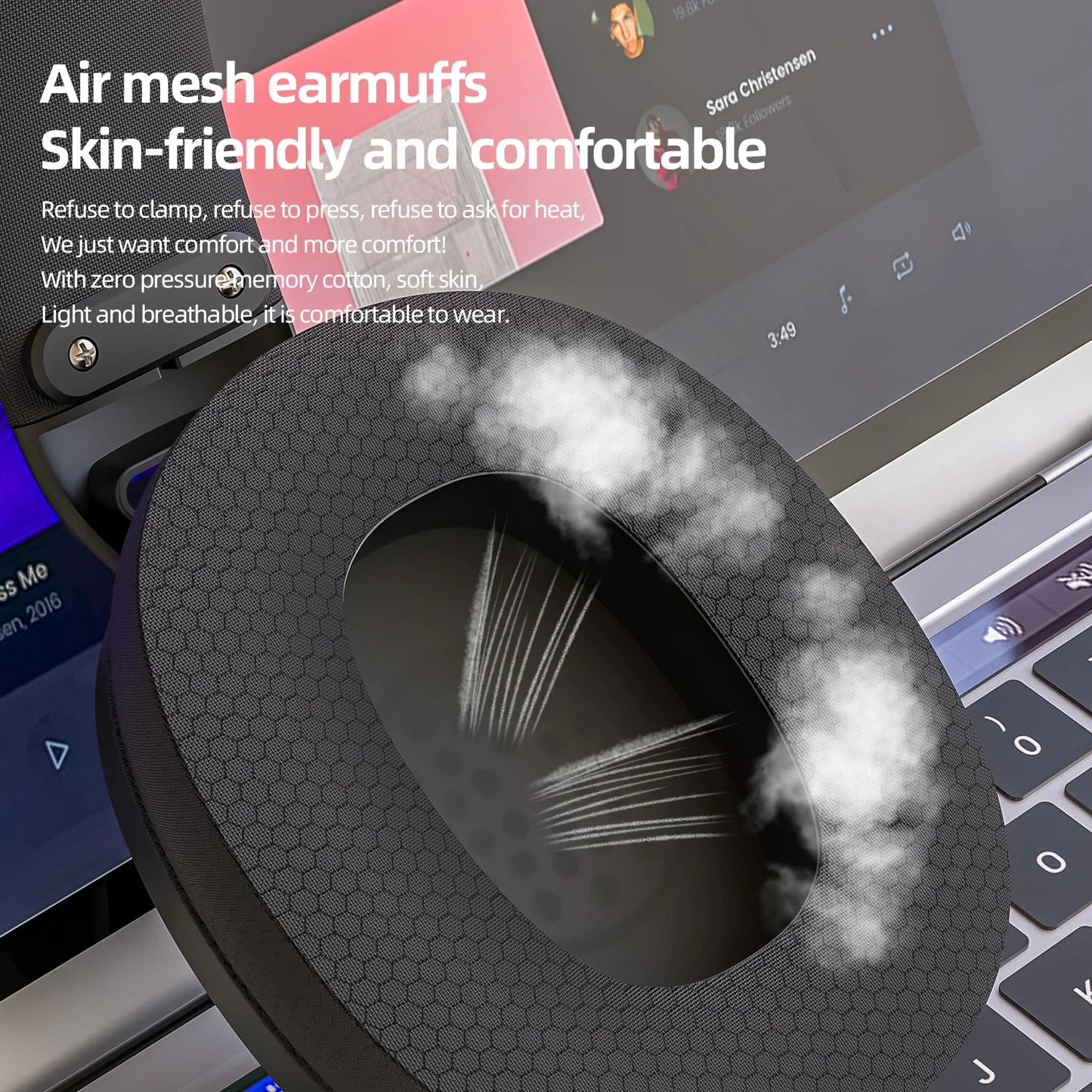 SmailWolf-L80 Bluetooth wireless three-mode headphones headset lightweight headset 2.4G gaming headsets sports bass