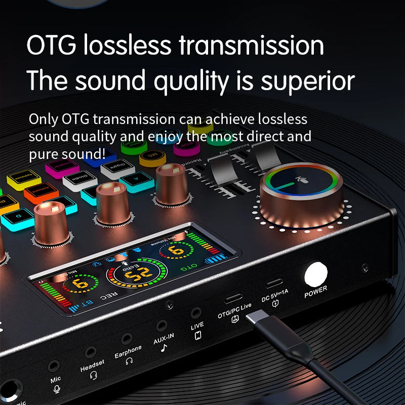 Podcast Full set of microphone live sound card 4k webcam microphone live streaming