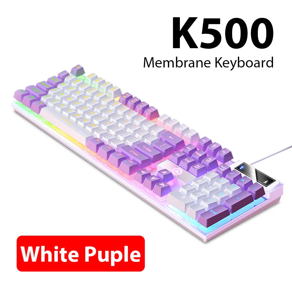 Wired Mechanical Keyboard, Laptop, Desktop Computer, Office Gaming Keyboard, Brown Switch, Multicolor USB Computer Accessories