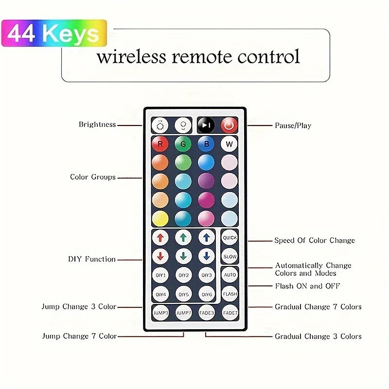 RGB Led Strip Lights 1M-40M  Led Room Light with APP Control Flexible Ribbon Luces Led Tape for Room Bedroom Decoration