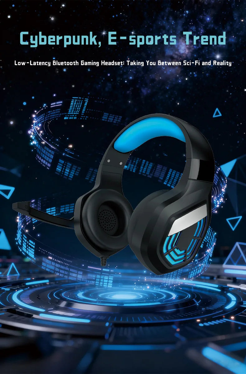 G7 LED Light Gaming Headset USB Stereo Surround Wired Headphone with Noise Reduction Mic Earphones for Computer PC Gamer