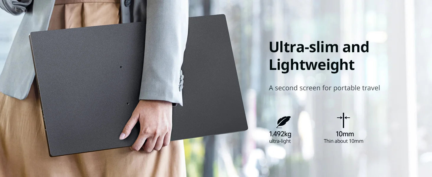 XIANWEI 18.5 inch Portable Monitor Touch 100%sRGB 100Hz External Screen Gaming Office Display For Switch Phone Laptop Xbox PS4/5