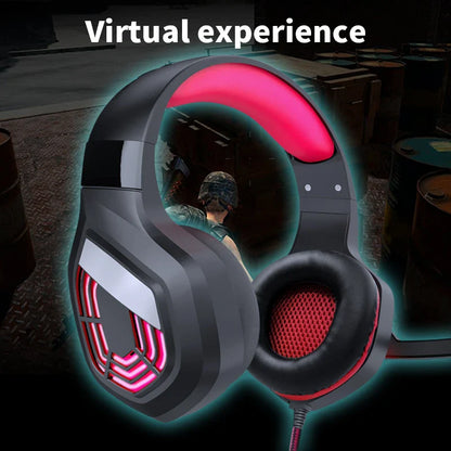 G7 LED Light Gaming Headset USB Stereo Surround Wired Headphone with Noise Reduction Mic Earphones for Computer PC Gamer