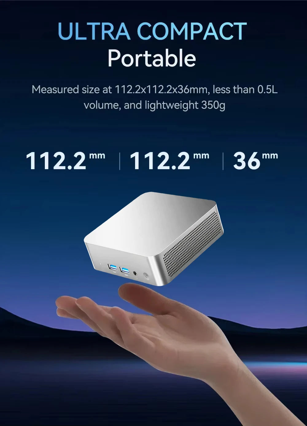 2025 Mini PC  Intel Core i7 8500Y Windows 10 12GB DDR3 1TB 2TB SSD Gamer Pc Desktop Dual WIFI 6 BT4.2 Mini Gaming Pc 4K HD