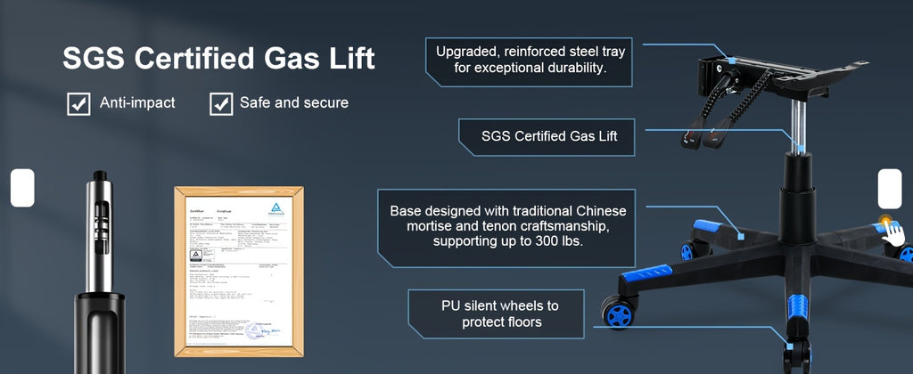 GTRACING Racing Style Gaming Chair, Ergonomic Computer Office Chair, Reclining Gaming Chair, Seat Height Adjustment, With Headrest And Lumbar Support, Maximum Weight Capacity 350-400 Lbs