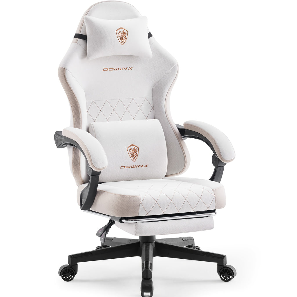 Dowinx Gaming Chair With Footrest, Gaming Chair Big And Tall For Heavy People, Gamer Chair For Adult With Massage, High Back Ergonomic Computer Chair With Footrest For Adults