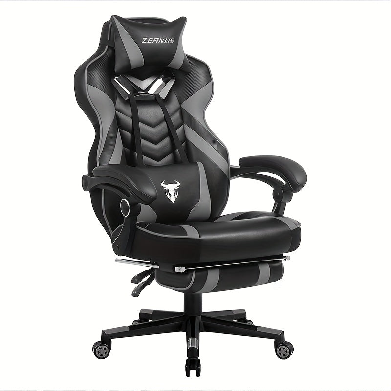Adult Gaming Chair Adjustable Backrest Height Recliner Computer Chair With Footrest Ergonomic Computer Gaming Chair Computer Gaming Chair With Massage Gaming High-back Chair Large And Tall Gaming Chair Large Computer Gaming C