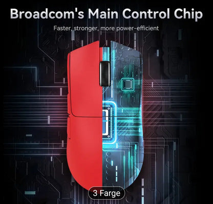 ATTACK SHARK X11 59g Ultralight Trådløs Spillmus med Magnetisk RGB Ladebase, BT/2.4G Trådløst/Kablet Mus, 22000 DPI, 5 Programmerbare Knapper for PC/Bærbar PC/Mac, Ergonomisk Design, Langvarig Kraft, USB-C Lading, Ergonomisk Spillmus | Moderne Spillmus |